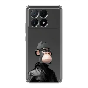 Чехлы с Обезьянами NFT для Xiaomi POCO X6 Pro (5G) (AlphaPrint) (стильная обезьяна NFT)