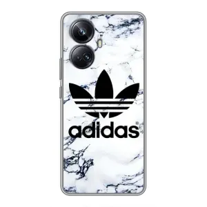 Чехлы Адидас для Realme 10 Pro Plus (AlphaPrint) (Адидас на мраморе)