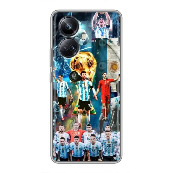 Чохол з принтом «Аргентина Мессі» для Realme 10 Pro Plus