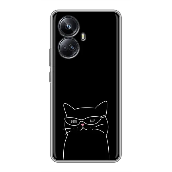 Чохол з принтом «Байдужий кіт» для Realme 10 Pro Plus