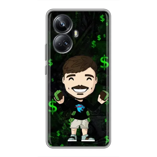 Чехол с принтом «Блогер Beast» для Realme 10 Pro Plus Чехол с принтом «Блогер Beast» для Realme 10 Pro Plus
