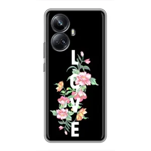 Чехлы для любимой на RealMe 10 Pro Плюс (VPrint) (Квіти LOVE)