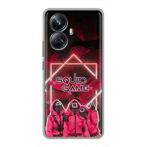 Чехол Гра в кальмара для Realme 10 Pro Plus (Охранники Игра кальмара)