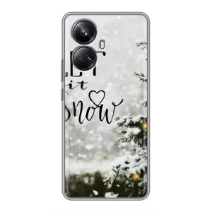 Новорічні, Святкові Чохли для Realme 10 Pro Plus - 2024 год (Let it snow)
