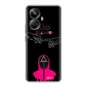 Чехол Гра в кальмара для Realme 10 Pro Plus (Минимализм Игра кальмара)