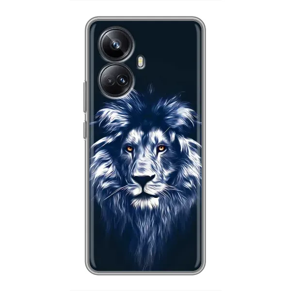 Чехол с принтом «Синий Лев» для Realme 10 Pro Plus Чехол с принтом «Синий Лев» для Realme 10 Pro Plus