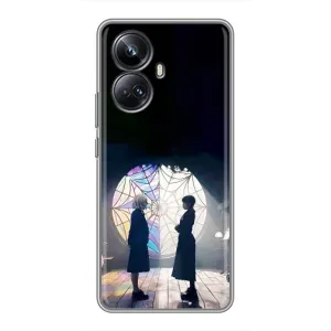 Чехлы Венсдей на Realme 10 Pro Plus Уэнсдей (AlphaPrint) (Уэнздей и Инид)