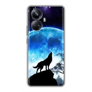 Захисні чохли для RealMe 10 Pro Плюс (AlphaPrint) (ХІТ продаж) ВОВК (Вовк на місяць)