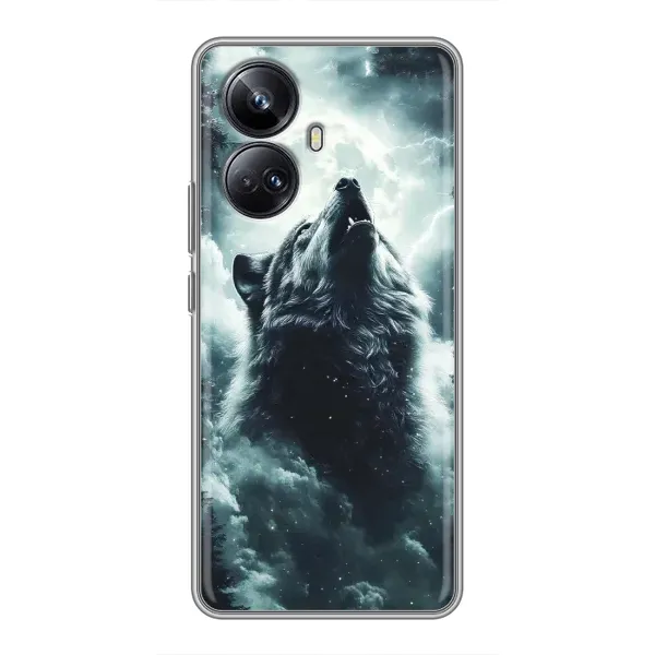 Чохол з принтом «Вовк у хмарах» для Realme 10 Pro Plus Чохол з принтом «Вовк у хмарах» для Realme 10 Pro Plus