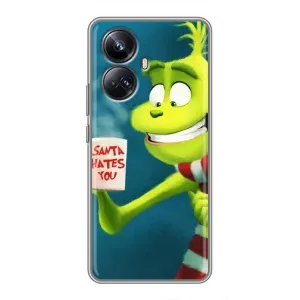 Різдвяні Чохли для Realme 10 Pro Plus (VPrint) (Зелений Грінч)