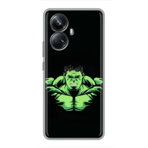 Чехол с принтом «Зелёный Халк» для Realme 10 Pro Plus