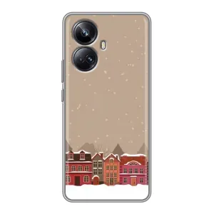 Новорічні, Святкові Чохли для Realme 10 Pro Plus - 2024 год (Зимове місто)