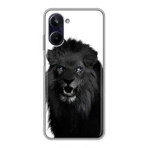 Чохли з картинкою животних Realme 10 (Чорний ЛЕВ)