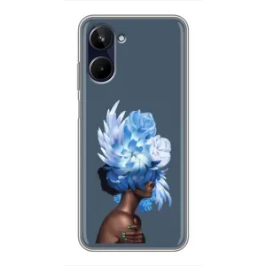 Чехлы (ART) Цветы на Realme 10 (VPrint) (Квіти на голові)