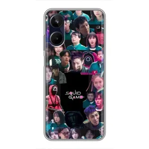 Чохол Гра в кальмара для Realme 10 (Колаж Гра кальмара)