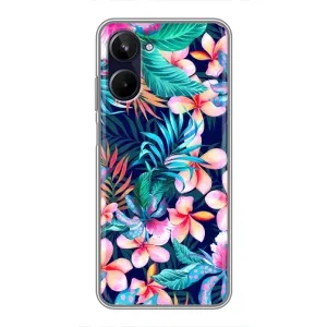 Чехол с принтом «Красочные цветы» для Realme 10