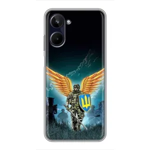 Чехлы с картинкой ЗСУ для Realme 10 (AlphaPrint) (Солдат ЗСУ)