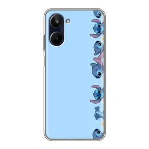 Чохол з принтом Стіч на Realme 10 (Стіч фон)