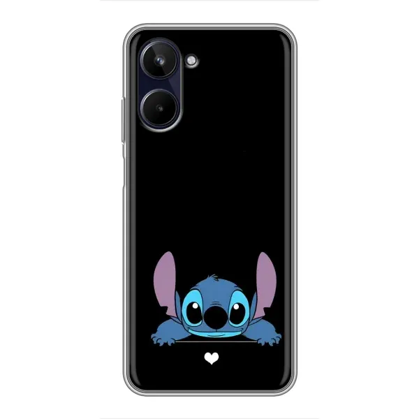 Чохол з принтом «Стіч на чорному» для Realme 10