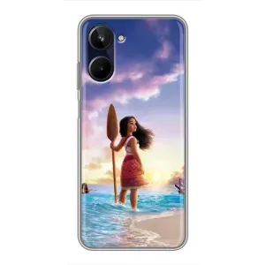 Чохол з мультфільмом Ваяна Realme 10 (Моана з веслом)