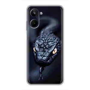 Чохол з картинкою 'Хижаки' для Realme 10 (Чорна змія)