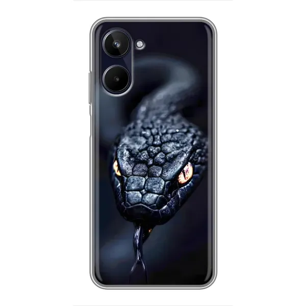 Чохол з принтом «Чорна змія» для Realme 10 Чохол з принтом «Чорна змія» для Realme 10