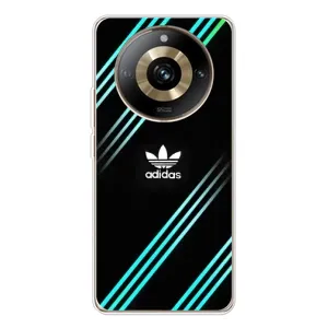 Чохли Адидас для Realme 11 Pro 5G (AlphaPrint) (Адідас з полосами)