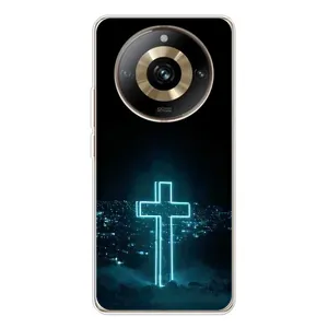 Християнські Чохли для Realme 11 Pro 5G (AlphaPrint) (Хрест і місто)