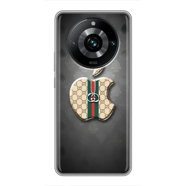 Чохол з принтом «Apple gucci» для Realme 11 Pro Plus