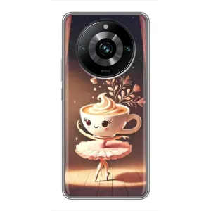 Чехол с мемом Тралалело тралала на Realme 11 Pro Plus (Балерина капучина)