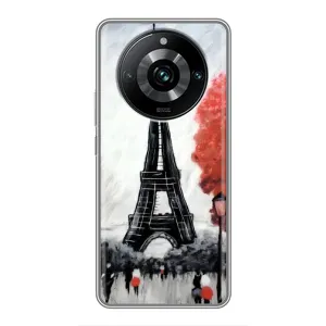 Чохол Ейфелева Вежа Realme 11 Pro Plus - (AlphaPrint) (Вежа в Парижі)