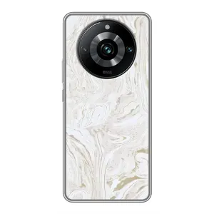 Мраморний чехол на Realme 11 Pro Plus (VPrint) (Білий мрамор)