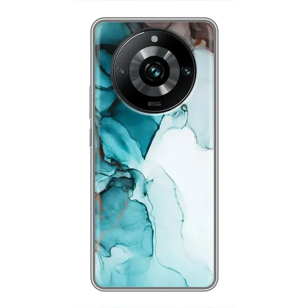 Чохол з принтом «Бірюзовий мрамор» для Realme 11 Pro Plus Чохол з принтом «Бірюзовий мрамор» для Realme 11 Pro Plus
