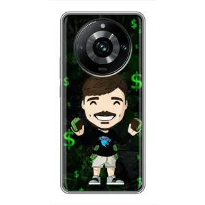 Чохол з принтом «Блогер Beast» для Realme 11 Pro Plus