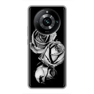 Чохол з принтом «Чорна троянда» для Realme 11 Pro Plus