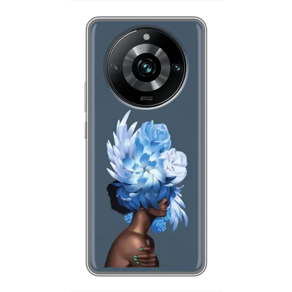 Чохол з принтом «Квіти на голові» для Realme 11 Pro Plus