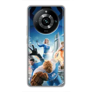 Чехол с принтом Фантастическая четверка для Realme 11 Pro Plus (Герои Фантастическая Четверка)