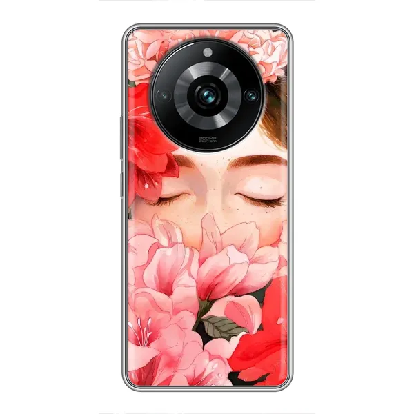 Чохол з принтом «Очі в квітах» для Realme 11 Pro Plus