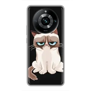 Чехол с принтом «Грустный кот» для Realme 11 Pro Plus
