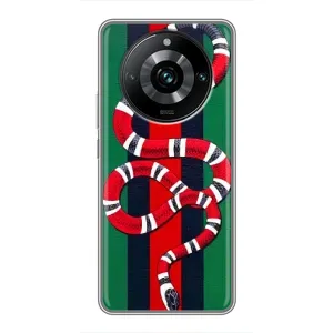Чехлы ГУЧЧИ для Реалми 11 Про Плюс (AlphaPrint) (Gucci змия)