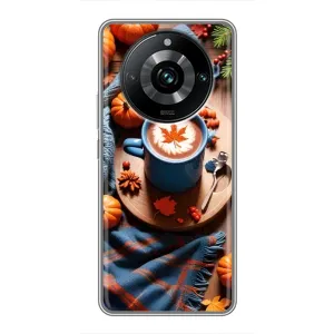 Чехол с принтом «Кофе и тыковки» для Realme 11 Pro Plus