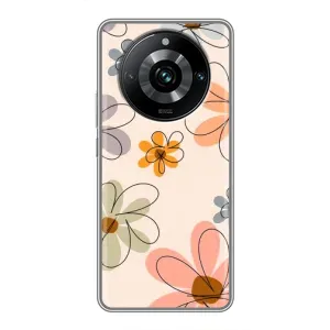 Чохол з принтом «Кольорові квіти» для Realme 11 Pro Plus