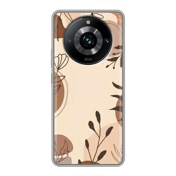 Чохол з принтом «Коричневі квіти» для Realme 11 Pro Plus Чохол з принтом «Коричневі квіти» для Realme 11 Pro Plus
