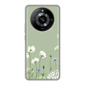 Чохол з принтом «Квіти на зеленому» для Realme 11 Pro Plus