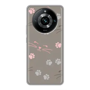 Чохол з малюнком кіт на Realme 11 Pro Plus (Лапи і вуса)