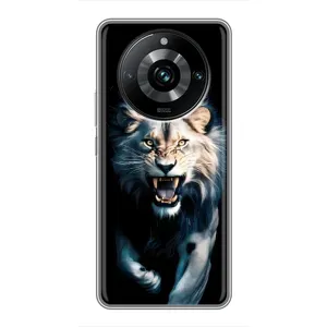 Чехол с картинкой «Хищники» для Realme 11 Pro Plus (Лев в темноте)