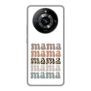 Чохол з принтом «Текстовий колаж мама» для Realme 11 Pro Plus