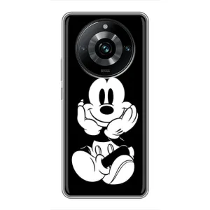 Міккі Маус чохол для Realme 11 Pro Plus (AlphaPrint - Мультяшні) (Маус на чорному)