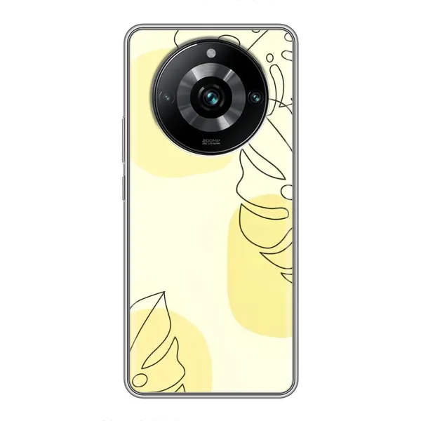Чехол с принтом «Желтая монстера арт» для Realme 11 Pro Plus