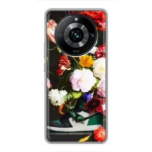 Чохол з принтом «Nike цветы» для Realme 11 Pro Plus